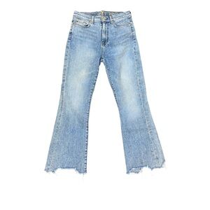Lucky Brand Distressed High-Rise Flare Jeans